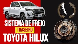 Como substituir sapata de freio traseira da Toyota Hiluxaprenda passo a passo [upl. by Matheson]