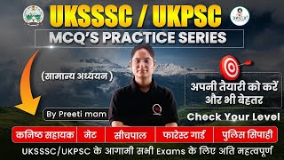 UKSSSCUKPSC MCQ Practice  Level Check Seriesसामान्य अध्ययन Important for All उत्तराखंड Exams [upl. by Karin23]