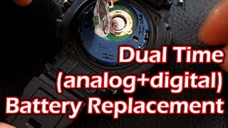 How to Change Battery on QampQ Dual Force or any Anadigi Watch [upl. by Nivrad]