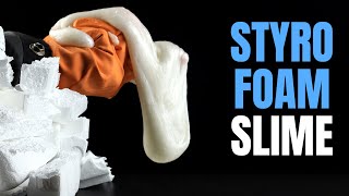 STYROFOAM AND ACETONE  How To Make Slime Out of Styrofoam [upl. by Sukramal]