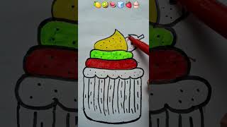 my 🧁 drawing ☺️ viral art shorts subscribe DivyaNayakart 🎨🖌 [upl. by Elleirad]