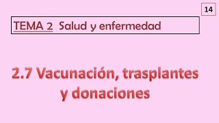 27 VACUNACIÓN TRASPLANTES Y DONACIONES [upl. by Ahsii188]