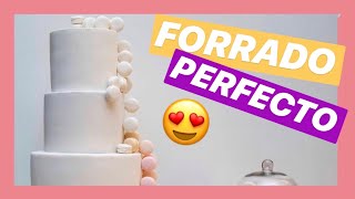 💜como Forrar Una Torta 💜fácil Y Rápido [upl. by Tobie]