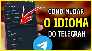 Como Mudar o Idioma do Telegram [upl. by Madancy141]