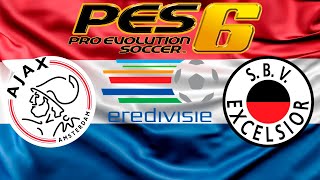 PES 6 Eredivisie  Ajax X Excelsior  3Âª rodada 1Âª temporada [upl. by Ronoc]