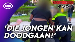 JONGEREN BESPUGEN POLITIE en MISHANDELEN HANDHAVING  Overtreders  KIJK Misdaad [upl. by Ynotna]