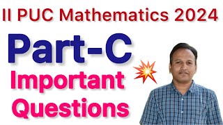 II PUC Mathematics2024 ll 3 Marks Questions ll Dr Sharanu Chebbi [upl. by Eidassac933]