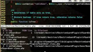 Exuberant ctags with PHP in vim [upl. by Shelden294]