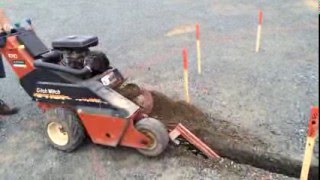 Excavation de tranchée pour enfouissement partie 2 [upl. by Furlong]