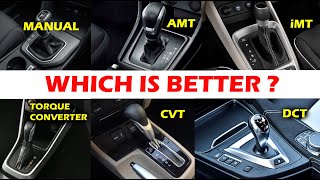 MANUAL vs AMT vs iMT vs TORQUE CONVERTER vs CVT vs DCT 😍 Which you choose [upl. by Ahseer]