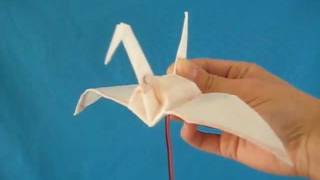 Electronic flapping origami crane [upl. by Aenil]