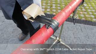 How To Repair Cable Jackets In The Field with 3M Electrical Tapes  EMD Cable Jacket Repair [upl. by Doggett]