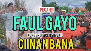 Pecah Faul Lida bawa lagu Minang Ciinan Bana  konser di Aceh Singkil [upl. by Fransen596]