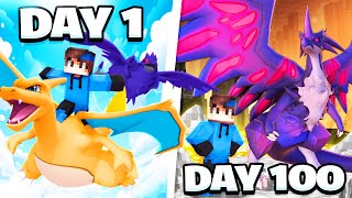 100 DAYS In FUSION PIXELMON Minecraft Pokémon [upl. by Essilrahc109]