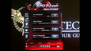 ASUS RoG Matrix GTX 580 Platinum  GPU Tweak Software Overclocking and Fan Noise [upl. by Fernyak]