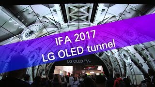 LG OLED tunnel at IFA 2017  full show [upl. by Ahsemrac]