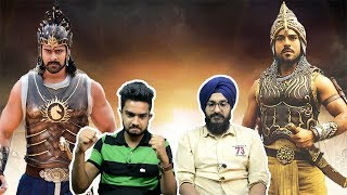 BAAHUBALI Vs MAGADHEERA Scenes REACTION  Prabhas  Ram Charan  SS Rajamouli  ParbrahmampAnurag [upl. by Trutko]