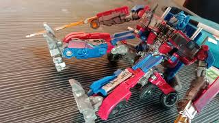 Optimus vs megatron stop motion transformer [upl. by Aikem]