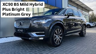 Volvo XC90 B5 Mild Hybrid Plus Bright Platinum Grey [upl. by Nilde56]