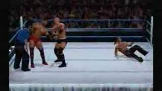 Batista vs Goldberg vs Shawn michaels [upl. by Alsi]