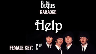 Help Karaoke The Beatles Female Key C [upl. by Reyotal982]