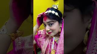 Laje ranga holo kone bou go youtubeshorts shorts love marriage wedding biyetraditionalmakeup [upl. by Fessuoy527]