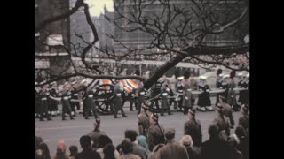 London Winston Churchill funeral 1965 archive footage [upl. by Pinelli705]