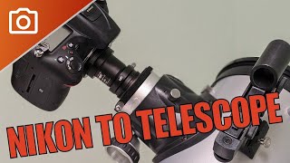 Nikon or Canon DSLR Camera on Celestron Telescope  HOWTO [upl. by Laverne82]