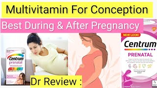 Centrum Prenatal Multivitamin Benefits Usage and Dosage Vitamin For conception during Pregnancy [upl. by Hselin33]