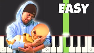 FGTeeV  The Baby In Yellow  EASY Piano Tutorial [upl. by Zohar430]