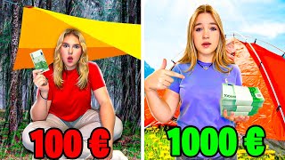 Une Tente à 100€ VS Tente à 1000€ Budget Challenge [upl. by Silvia]