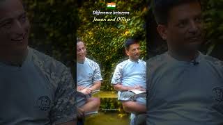 🇮🇳 Officer VS Jawan 🔥 ll Indian Army ll Military Journey ll indianarmy shorts [upl. by Ithnan]