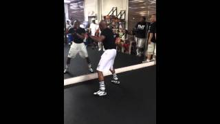 Floyd Mayweather Training at the Mayweather Boxing Gym [upl. by Ahsata272]