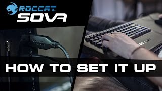 ROCCAT Sova  Gaming Lapboard  How to set up [upl. by Idel]