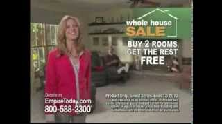 TV Spot  Empire Today  Whole House Sale  Buy 2 Rooms amp Get The Rest Free  Empire Today [upl. by Linus186]