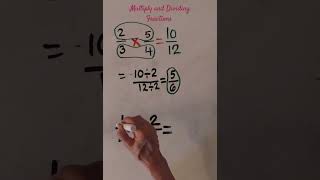 Fractions Dividing and Multiply Fractions shorts [upl. by Neehar]