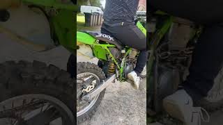 klx 300r NO EXHUAST motor motorbike bike 300 kawasaki [upl. by Aitercul839]