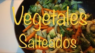 CÓMO hacer vegetales salteadosReceta fácil de vegetatel [upl. by Westney]