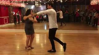 Bachata in Brooklyn at Dance Fever Studios Vincent and Noelia bachata [upl. by Livvi287]