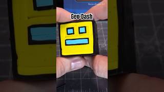 Geo Dash Polymer Clay Cane clayartwork geometrydash [upl. by Kanter]