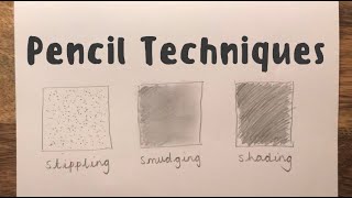 Stippling smudging and shading recap [upl. by Enilrek]