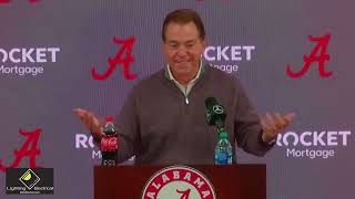 Nick Saban addresses the media as Alabama enters Chattanooga Week [upl. by Alvy]