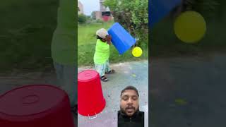 Bucket mein nikla balls and balloon funny comedy prank experiment balloon shorts [upl. by Beilul]