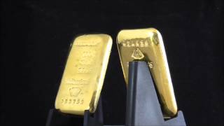 Metalor 100 Gram Cast Gold Bar 9999 [upl. by Brice]