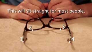 Glasses Frame Adjustment  Plastic Glasses Frames [upl. by Annej]