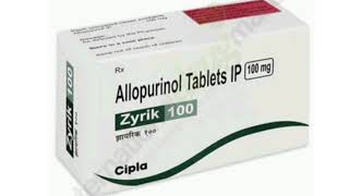 Zyrik 100 Tablets Allopurinol Tablets IP 100 mg [upl. by Ahl]