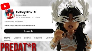 This YouTuber is a borderline predator  Roblox Drama ✧ [upl. by Ahsaekal711]