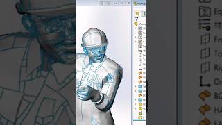 3D Man Design In Solidworks  viral  solidworks  innovativedesigns  shorts [upl. by Aram]