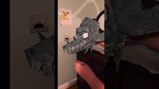 10 sub dragon name is grimoire so excited to show him dragonpuppet cardboardpuppet lore [upl. by Neelac368]