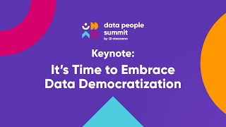 Ataccama CPTO Keynote It’s Time to Embrace Data Democratization [upl. by Engenia]